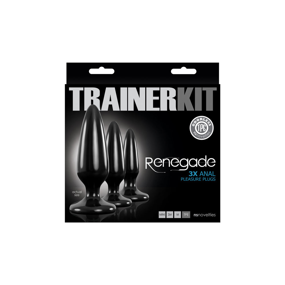 Renegade Pleasure Plug 3Pc Trainer Kit | 657447097423 | Discreet Personal Wellness