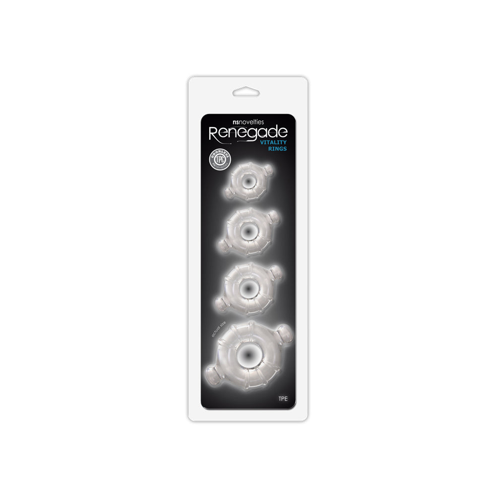 Renegade Vitality Rings Clear | 657447097454 | Discreet Personal Wellness