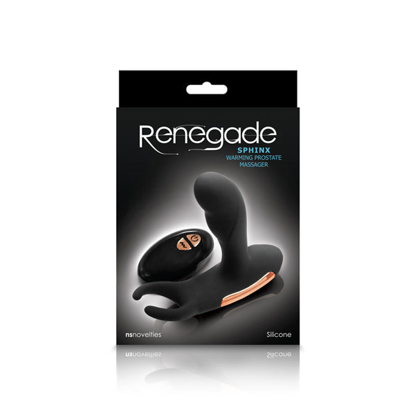 Renegade Sphinx Warming Prostate Massager Black | 657447099212 | Discreet Personal Wellness