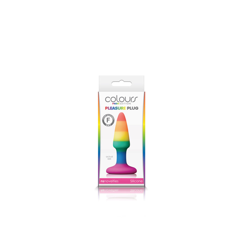 Colours Pride Edition Pleasure Plug Mini Rainbow | 657447100772 | Discreet Personal Wellness