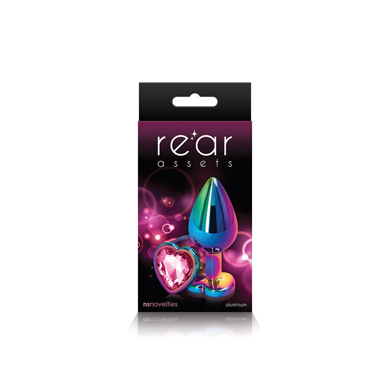 Rear Assets Mulitcolor Heart Medium Pink | 657447103100 | Discreet Personal Wellness