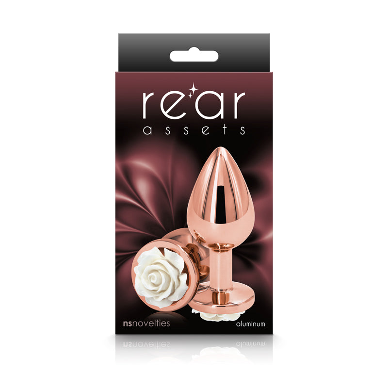 Rear Assets Rose Medium White | 657447103605 | Discreet Personal Wellness