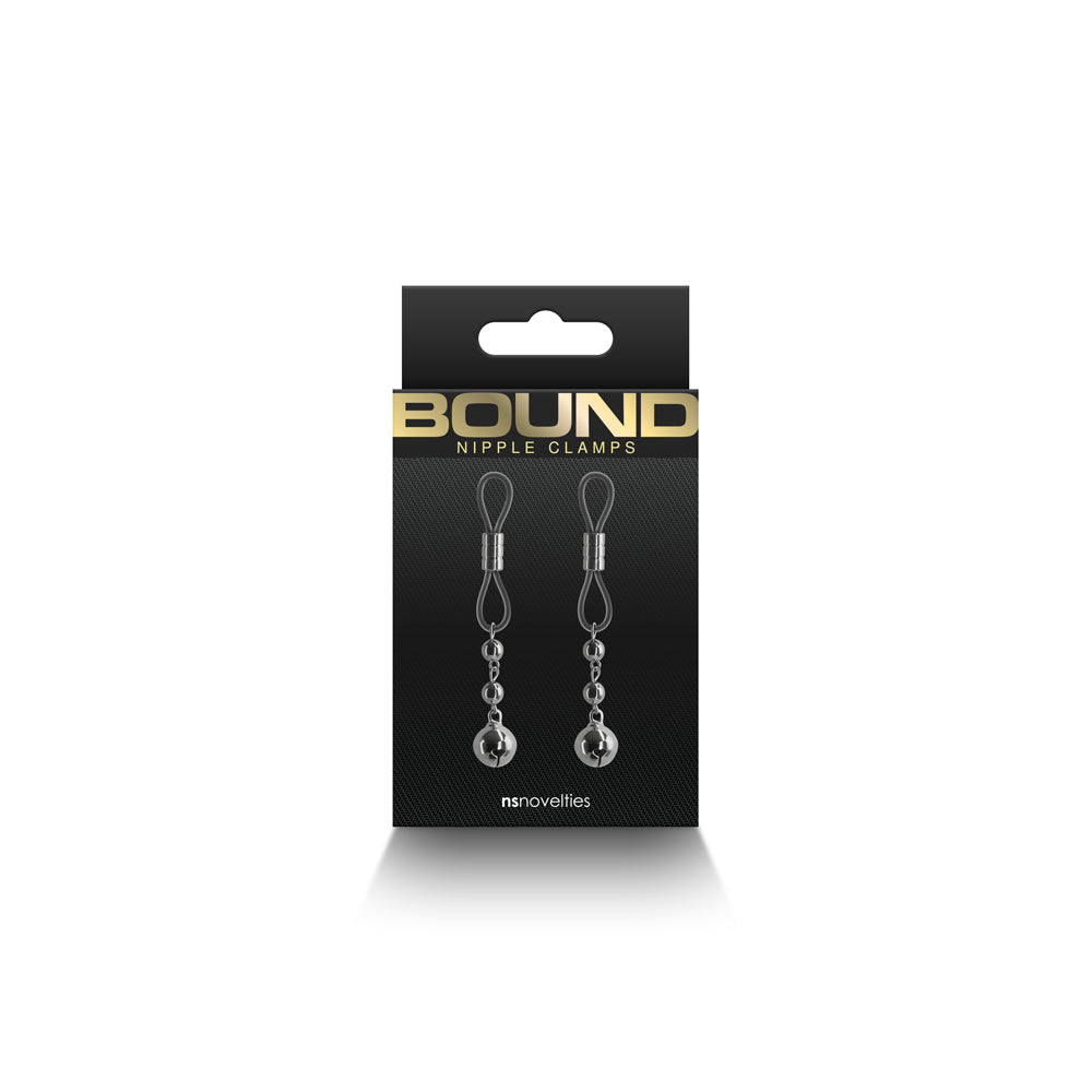Bound Nipple Clamps D1 Gunmetal | 657447106804 | Discreet Personal Wellness
