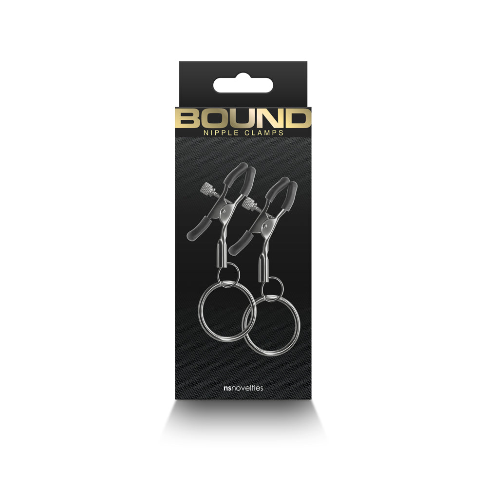Bound Nipple Clamps C2 Gunmetal | 657447106965 | Discreet Personal Wellness