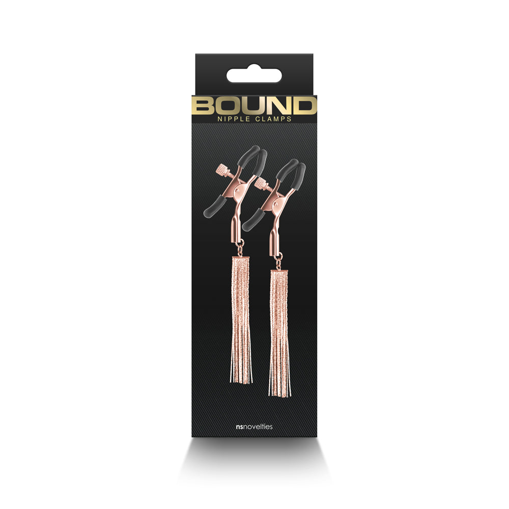 Bound Nipple Clamps D2 Rose Gold | 657447107245 | Discreet Personal Wellness