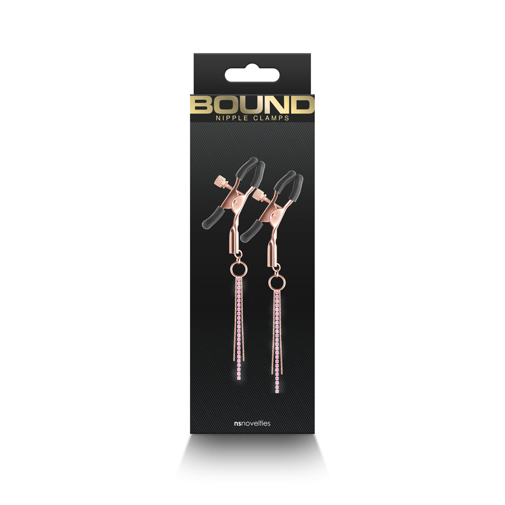 Bound Nipple Clamps D3 Rose Gold | 657447107269 | Discreet Personal Wellness
