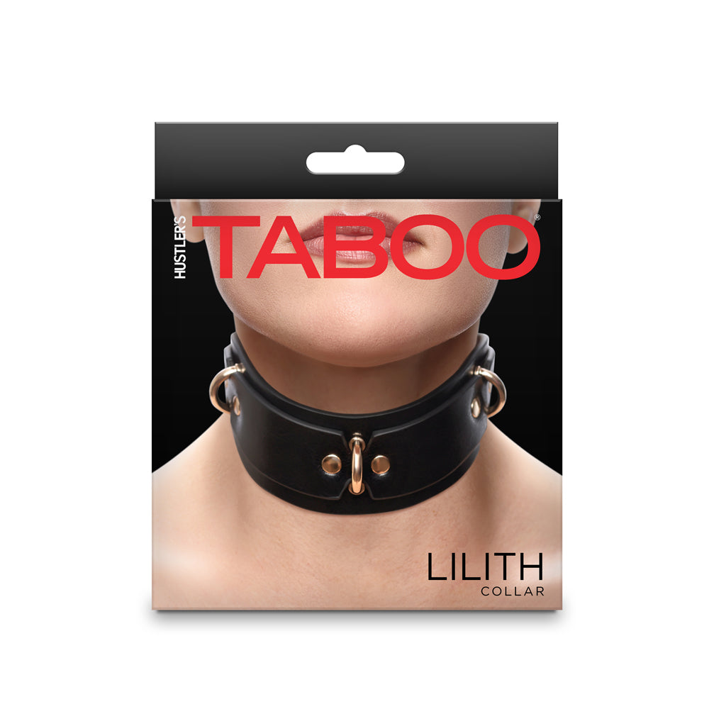 Hustler's Taboo Lilith Collar Black | 657447108440 | Discreet Personal Wellness