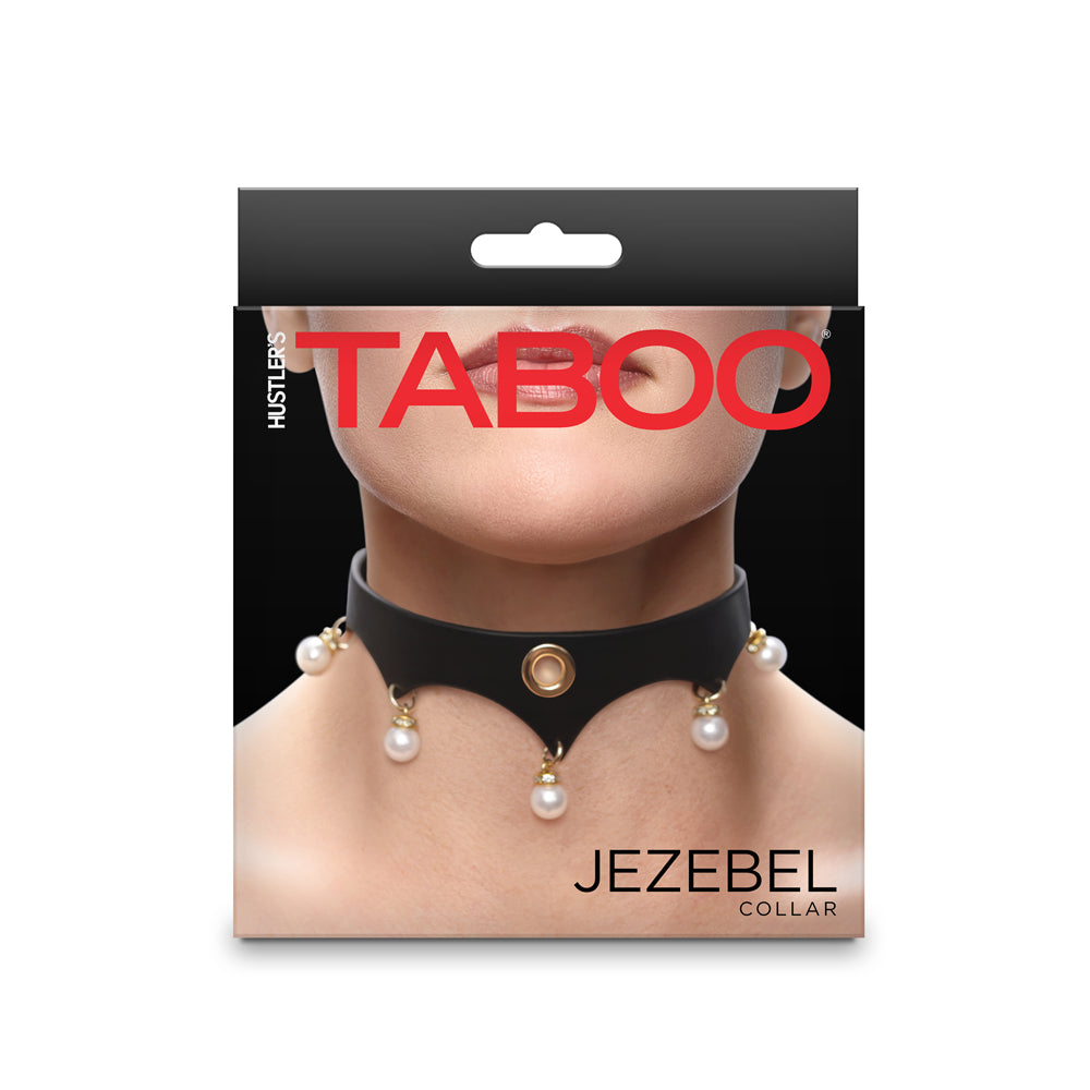 Hustler's Taboo Jezebel Collar Black | 657447108457 | Discreet Personal Wellness