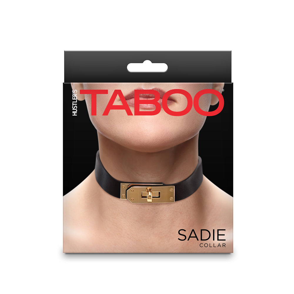 Hustler's Taboo Sadie Collar Black | 657447108754 | Discreet Personal Wellness