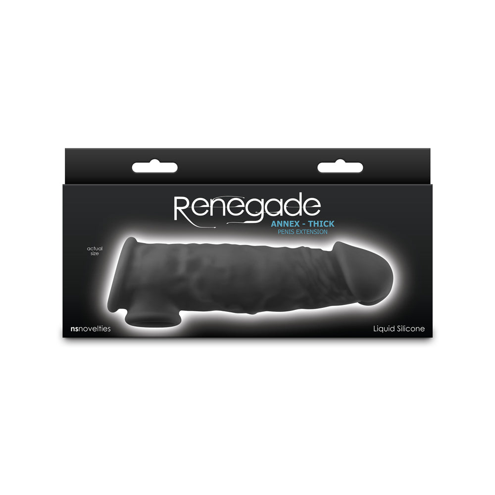 Renegade Annex Thick Black | 657447110955 | Discreet Personal Wellness