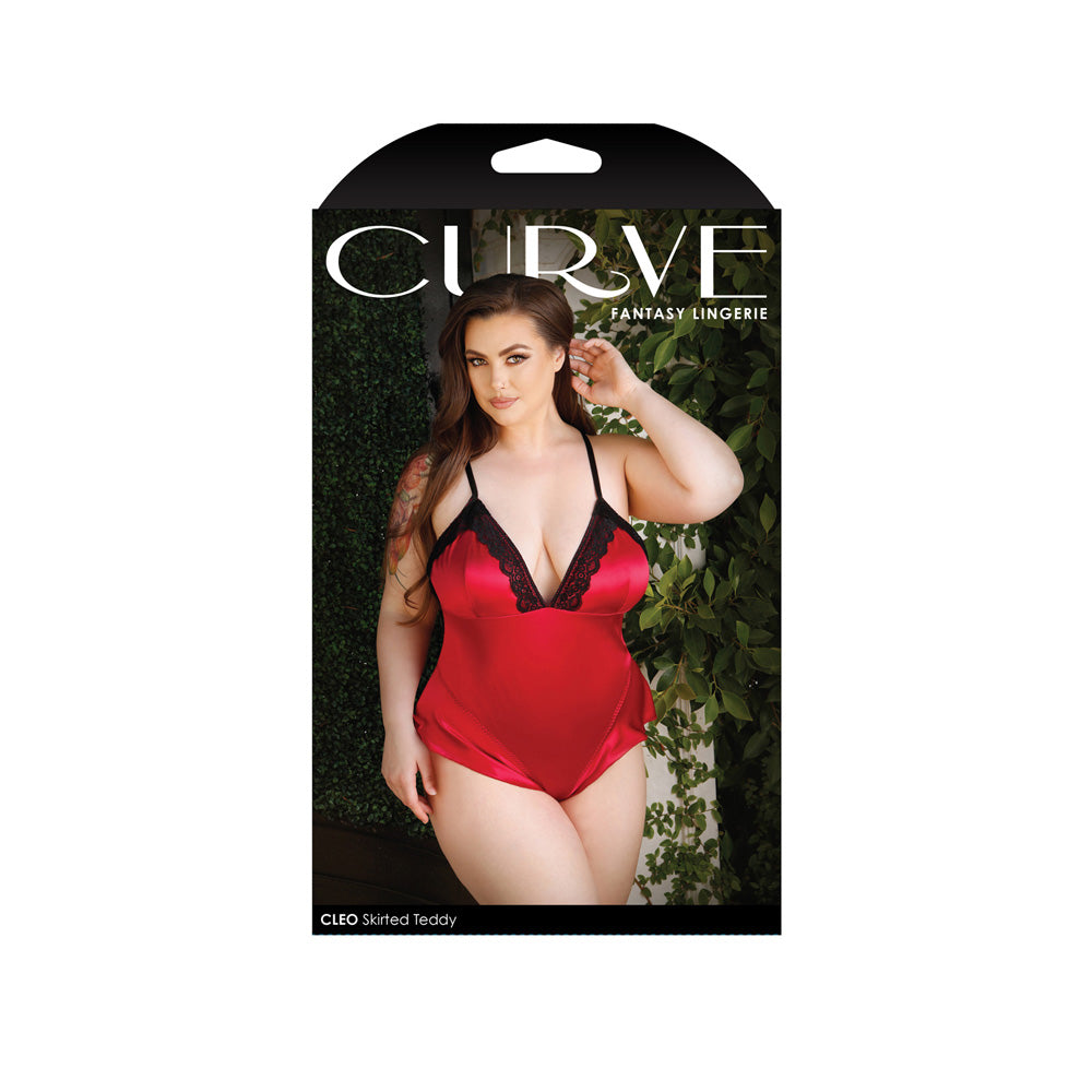 Cleo Skirted Teddy 1X/2X | 657447300806 | Discreet Personal Wellness