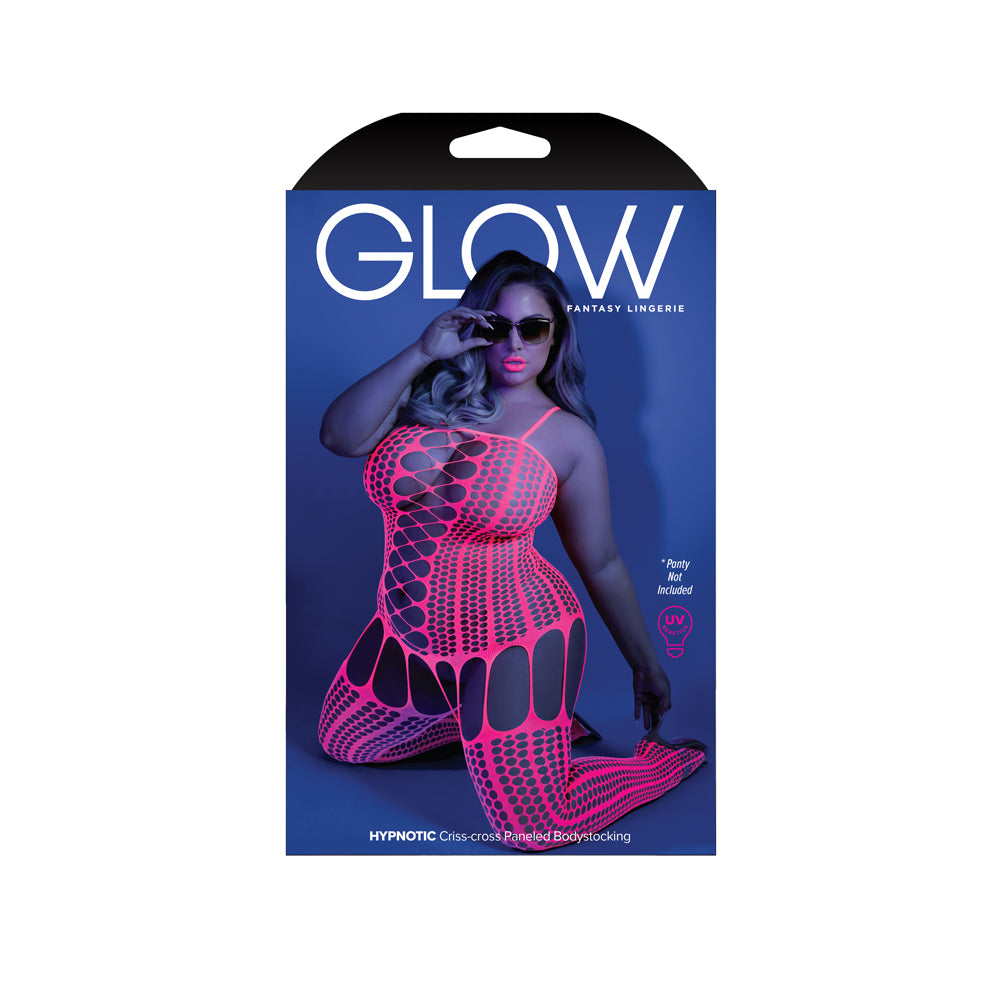 Hypnotic Bodystocking Queen Size Neon Pink | 657447305344 | Discreet Personal Wellness