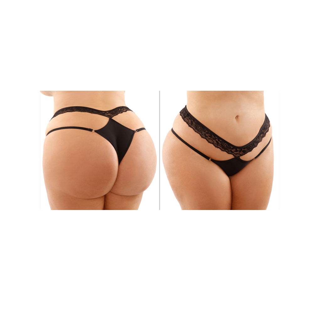 Ren Lace And Microfiber Panty Queen Size | 657447309892 | Discreet Personal Wellness