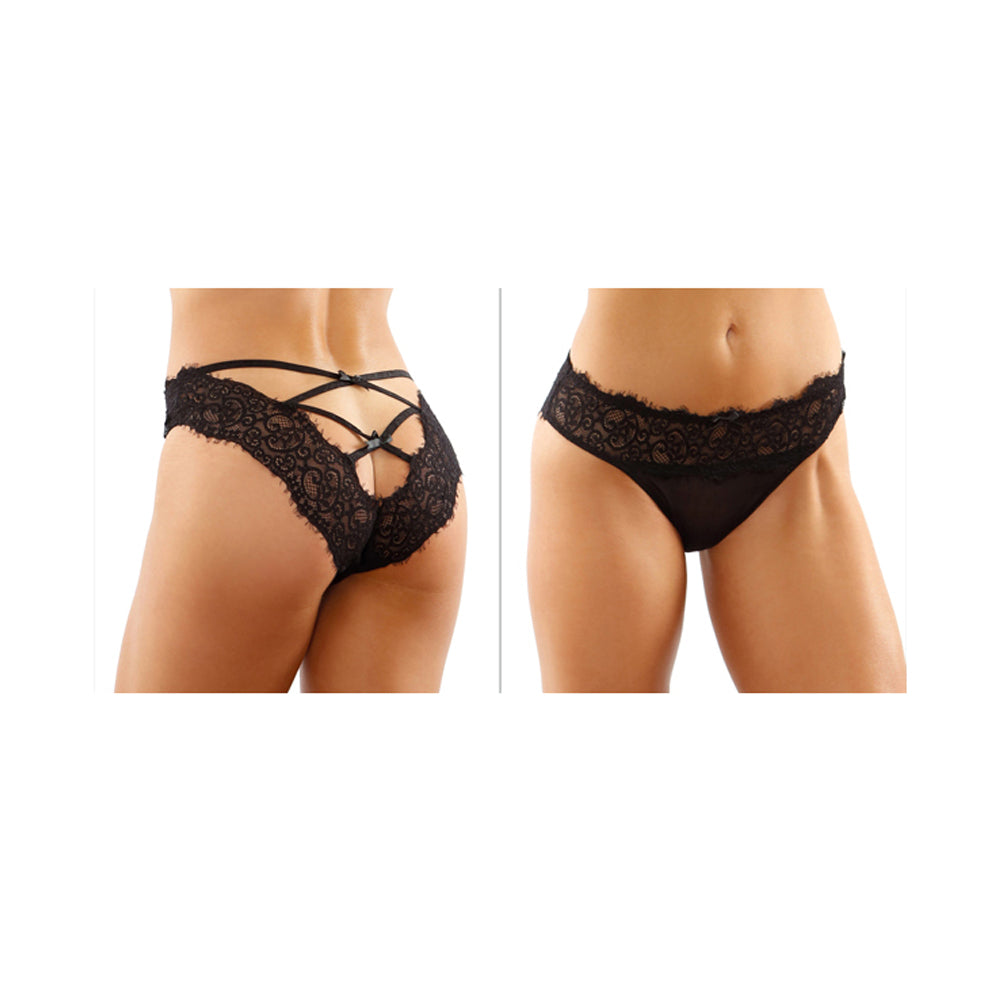 Ivy Lace & Mesh Bikini Panty L/Xl | 657447309984 | Discreet Personal Wellness