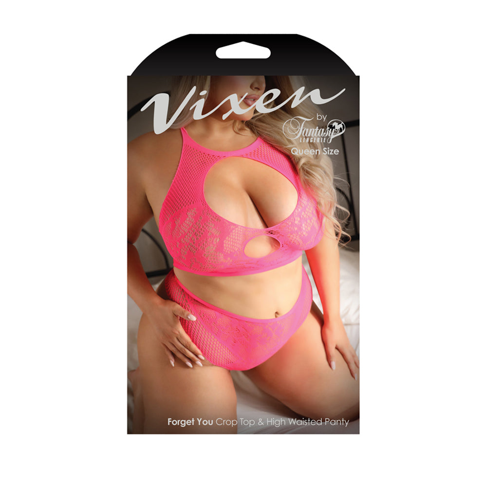 Forget You Crop Top & High Waisted Panty Queen Size | 657447314940 | Discreet Personal Wellness