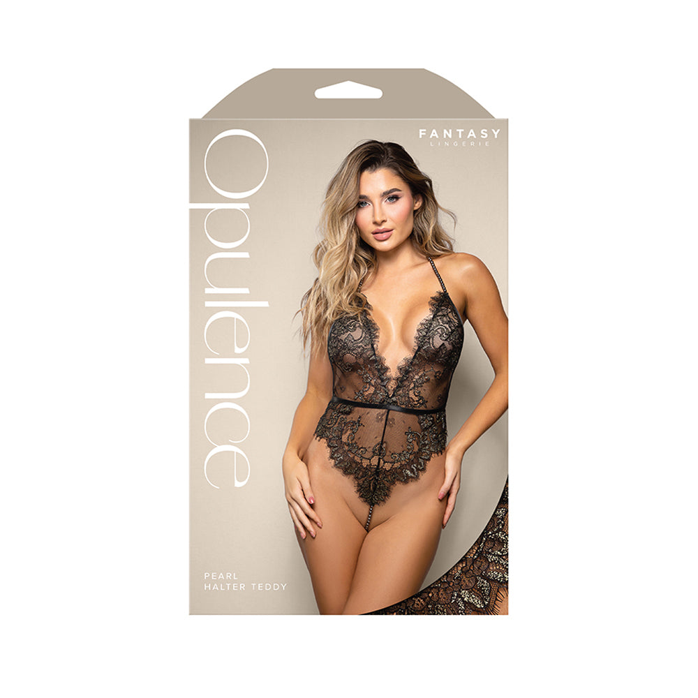 Pearl Halter Teddy L/Xl | 657447321962 | Discreet Personal Wellness