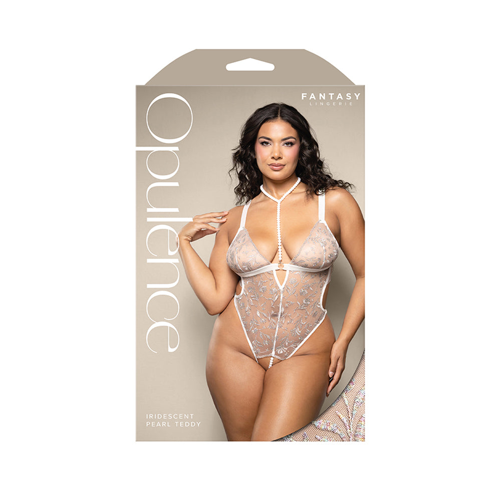 Iridescent Pearl Teddy Queen Size | 657447322136 | Discreet Personal Wellness