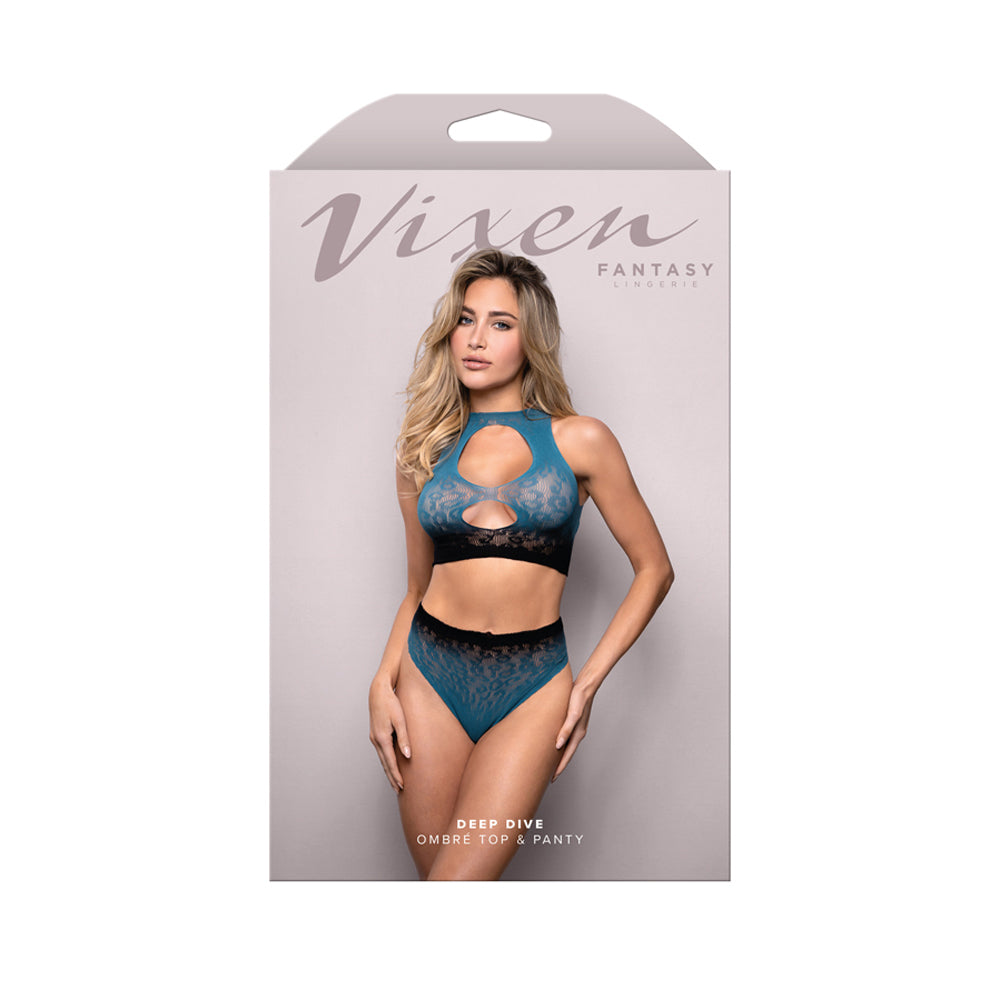 Deep Dive Ombre Top & Panty One Size | 657447323140 | Discreet Personal Wellness