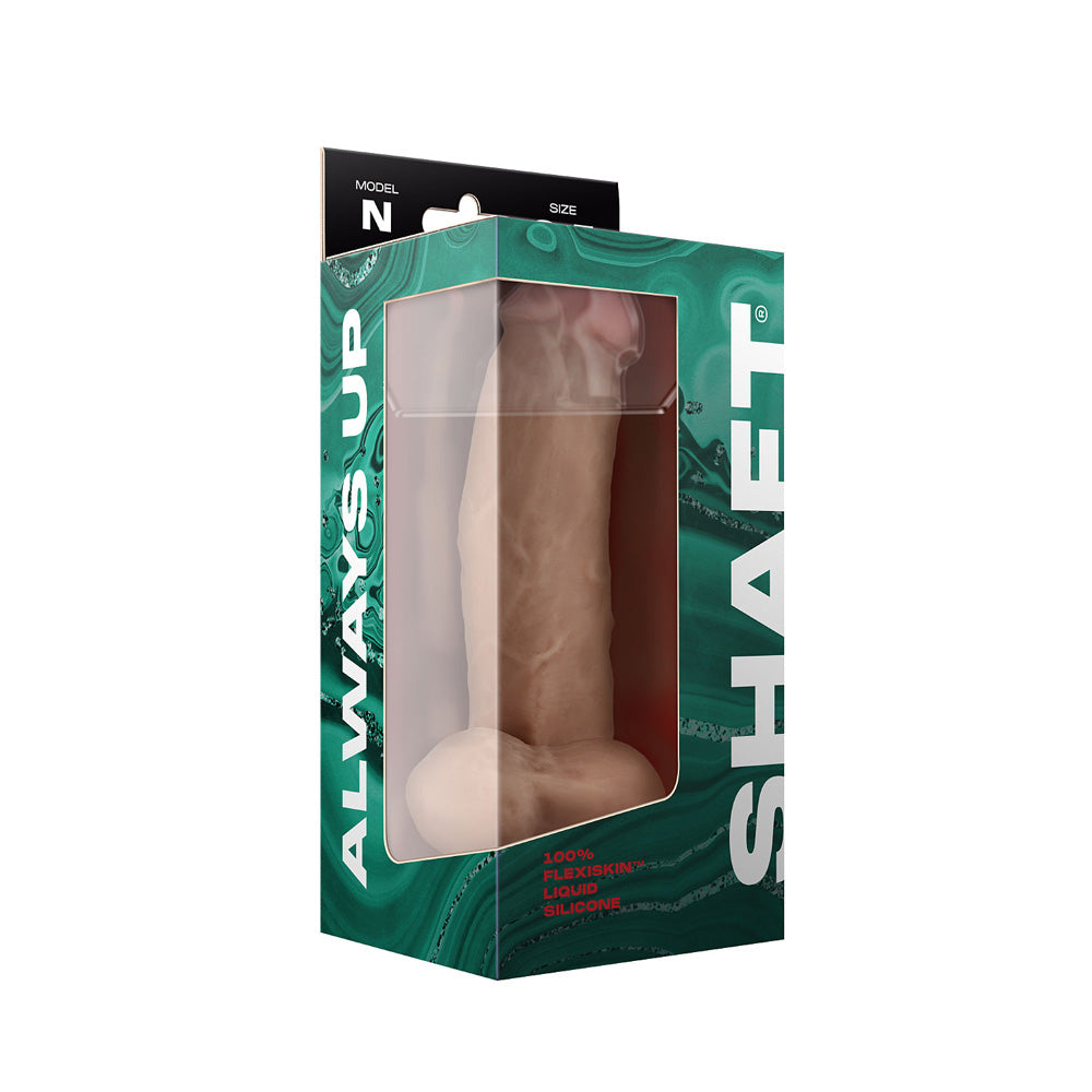 Model N 8.5" Liquid Silicone Penis W/Balls Pine | 663546903862 | Discreet Personal Wellness