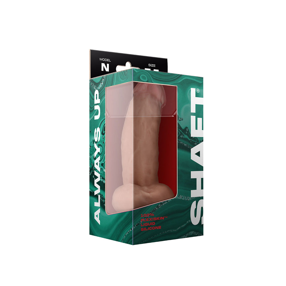 Model N 7.5" Liquid Silicone Penis W/Balls Pine | 663546903886 | Discreet Personal Wellness