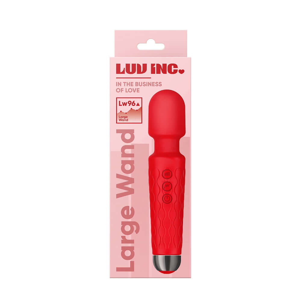Lw96 Large Wand Red | 663546904296 | Discreet Personal Wellness