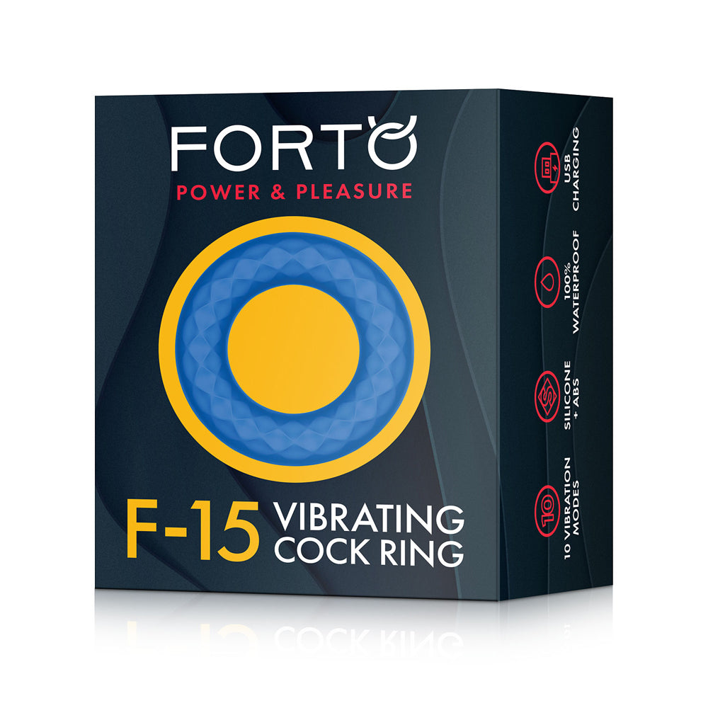 F-15: Vibrating Penisring Blue | 663546905217 | Discreet Personal Wellness