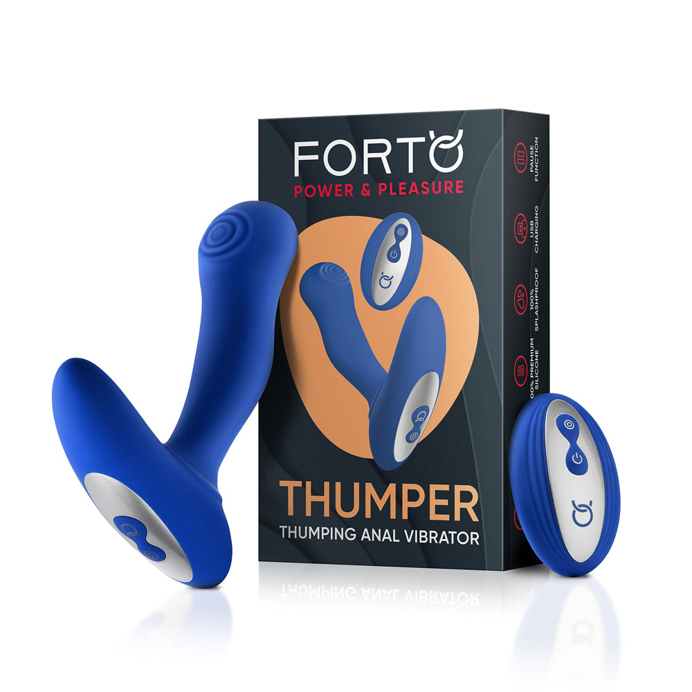 Forto Thumper Blue | 663546906313 | Discreet Personal Wellness