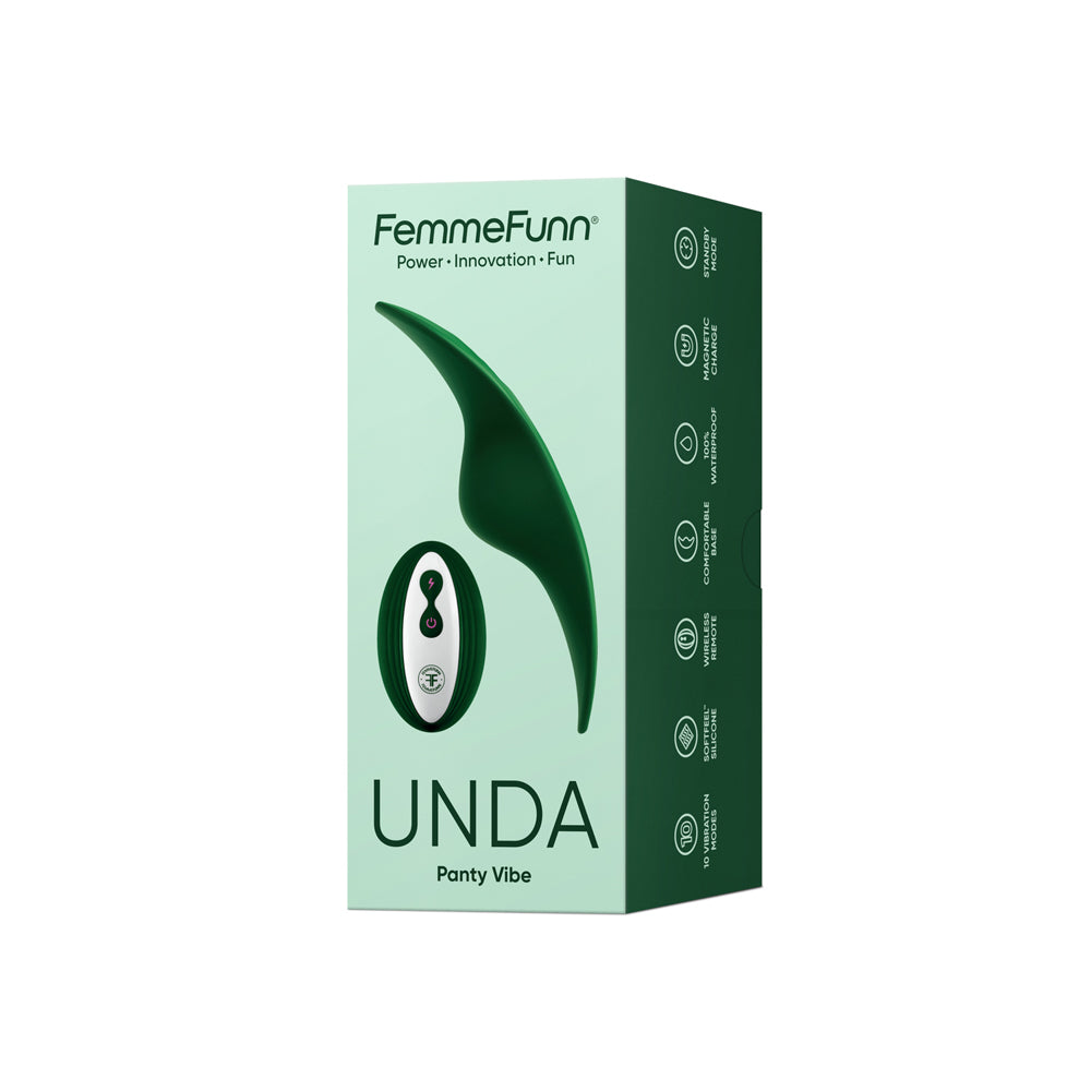Femmefunn Unda Dark Green | 663546906863 | Discreet Personal Wellness