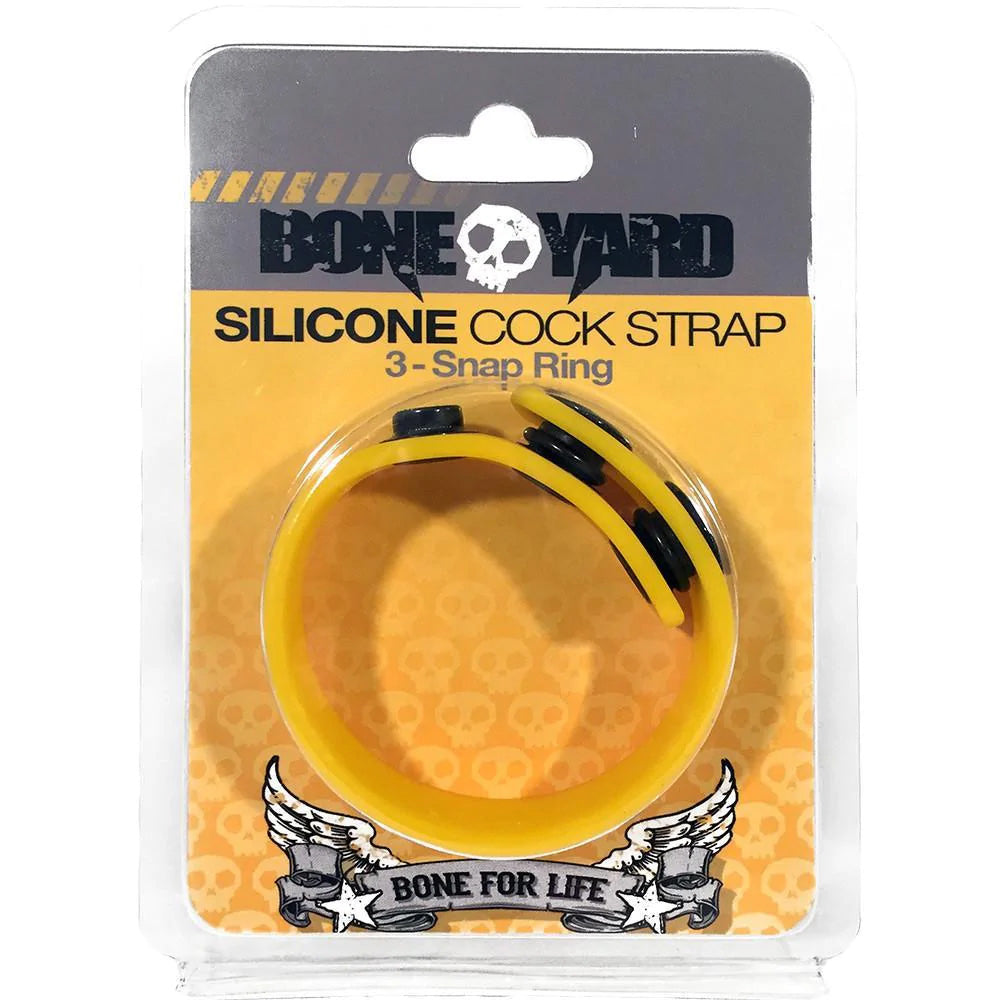 Boneyard Penis Strap Yellow | 666987003047 | Discreet Personal Wellness