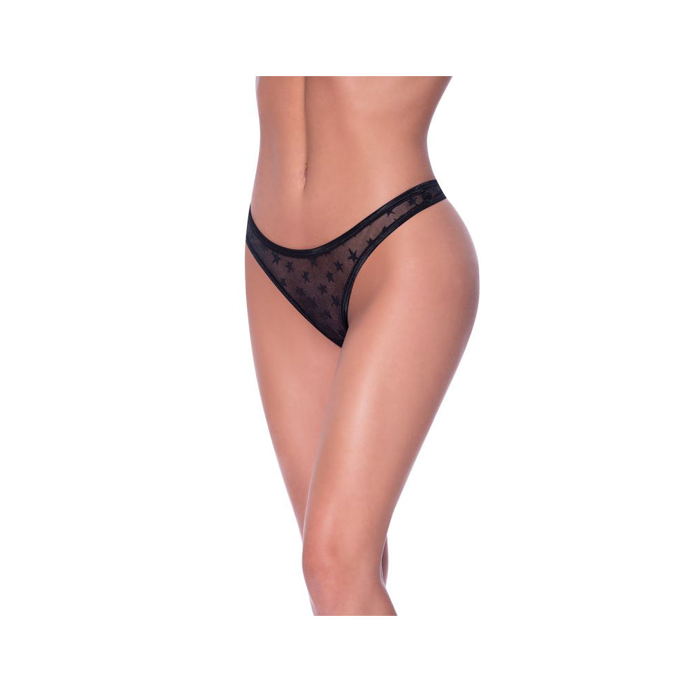 High Leg High Waist Micro Tanga Black S/M | 671241119273 | Discreet Personal Wellness