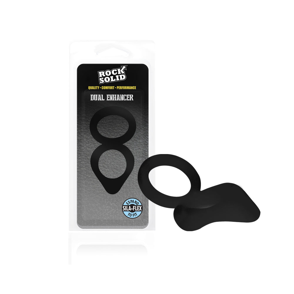 Rock Solid Dual Enhancer Black | 6768903846951 | Discreet Personal Wellness