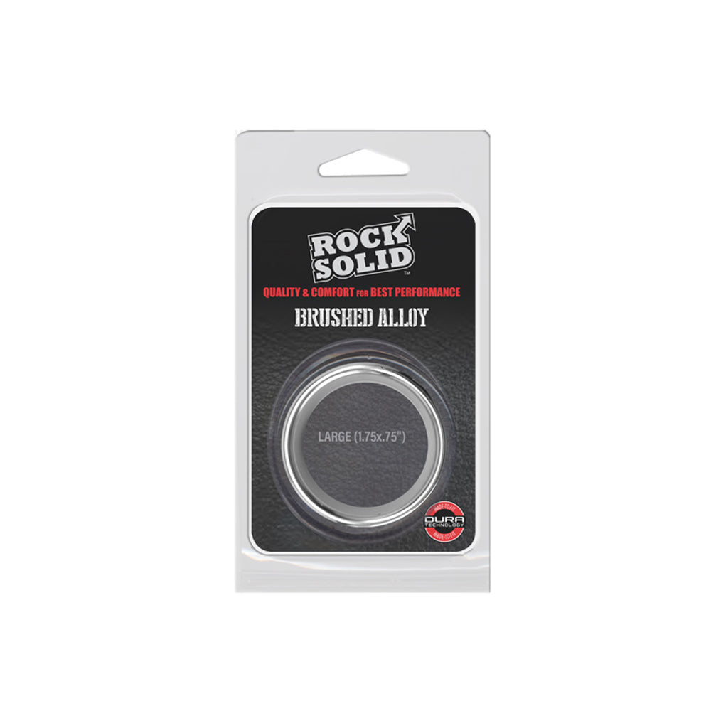 Rock Solid Brushed Alloy Large Silver | 6768903848818 | Discreet Personal Wellness