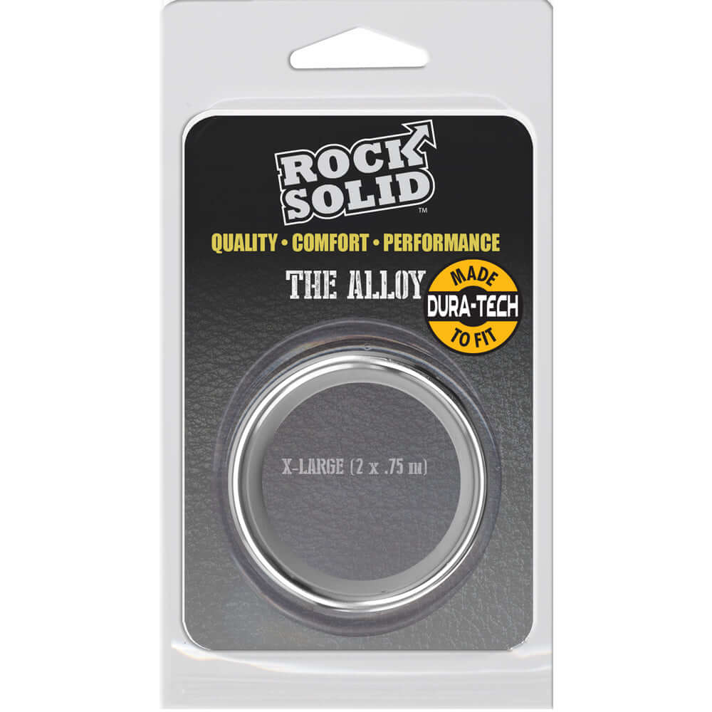 Rock Solid Brushed Alloy X-Large Silver | 6768903849921 | Discreet Personal Wellness