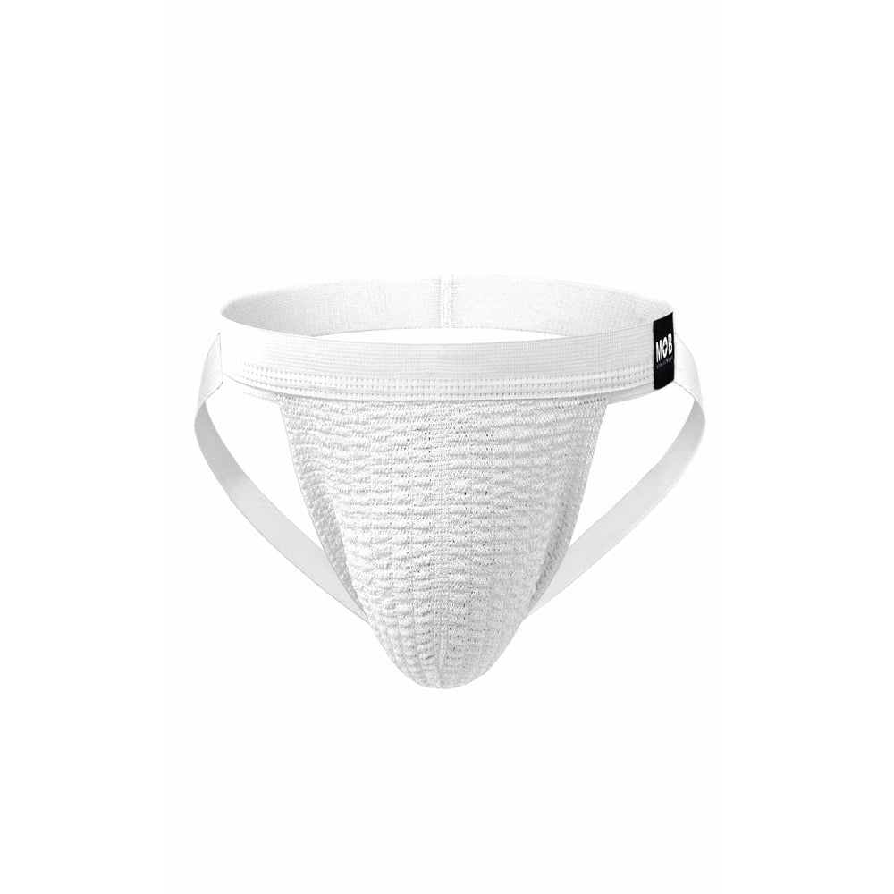 Mob Fetish Swim Jockstrap White Large | 677355426924 | Discreet Personal Wellness