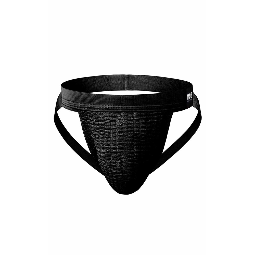 Mob Fetish Swim Jockstrap Black Large | 677355464896 | Discreet Personal Wellness
