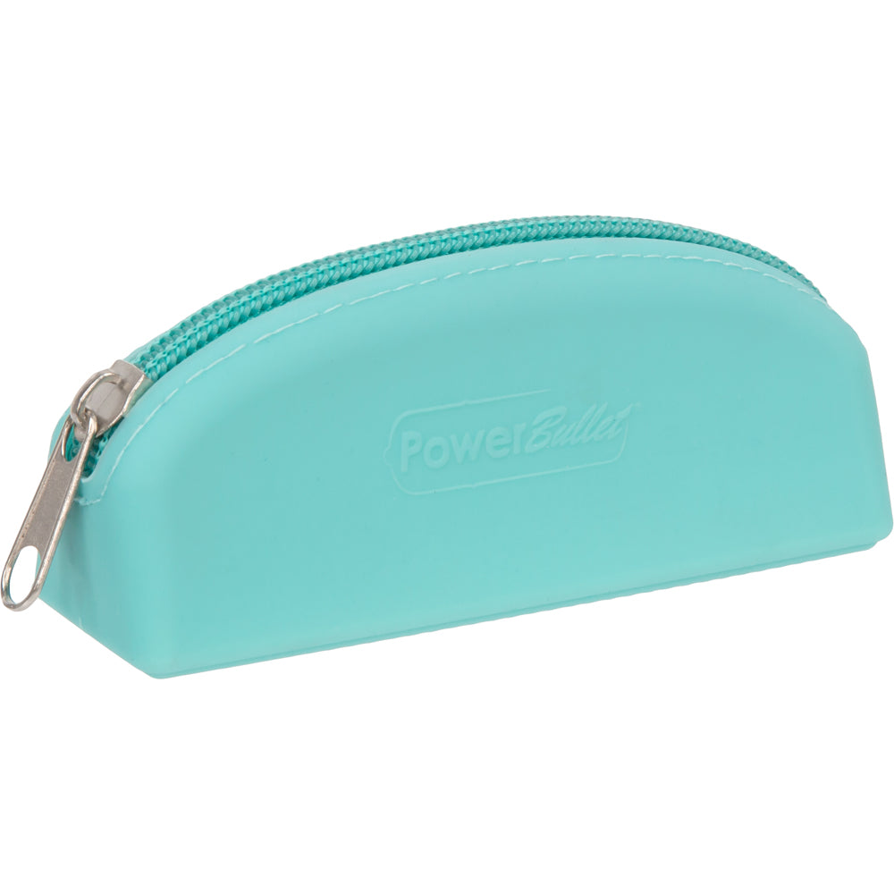 Powerbullet Silicone Zippered Bag Teal | 677613095190 | Discreet Personal Wellness