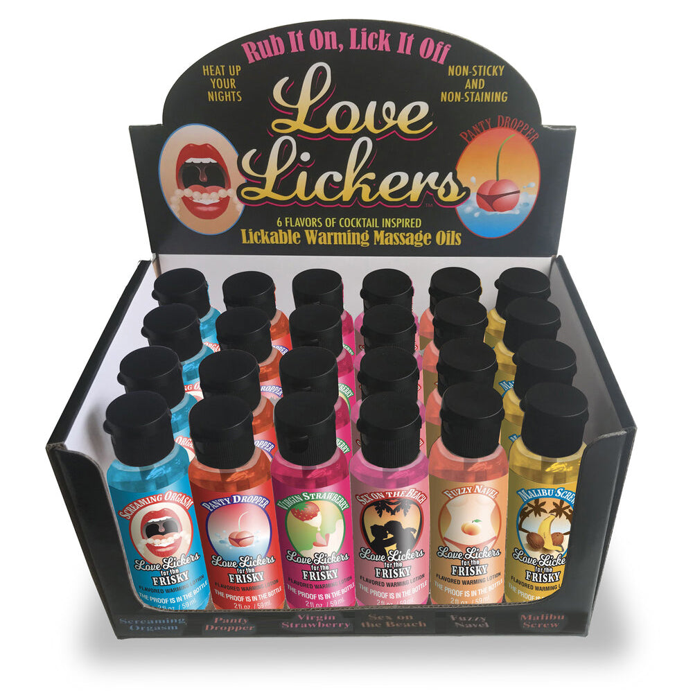 Love Lickers 24Ct Pop Display | 685634101653 | Discreet Personal Wellness