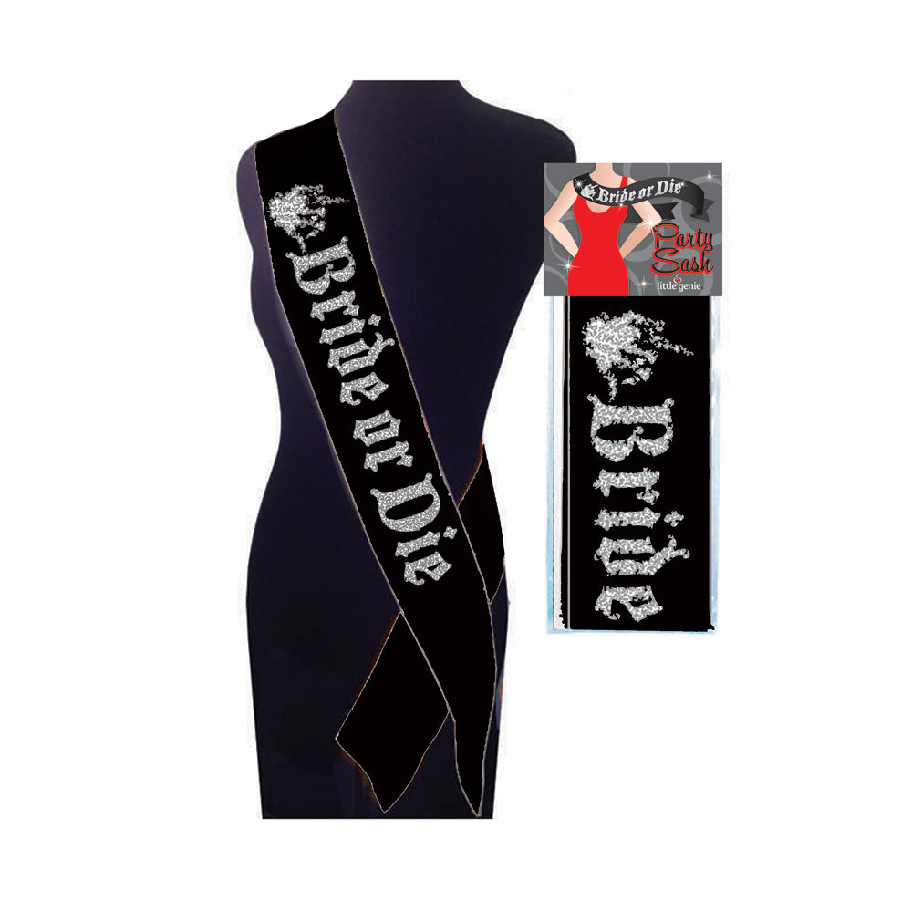 Bride Or Die Sash | 685634103572 | Discreet Personal Wellness
