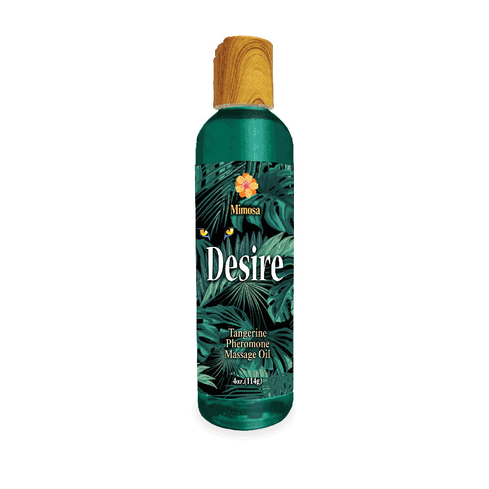 Desire Pheromone Massage Oil Tangerine 4 oz. | 685634111287 | Discreet Personal Wellness