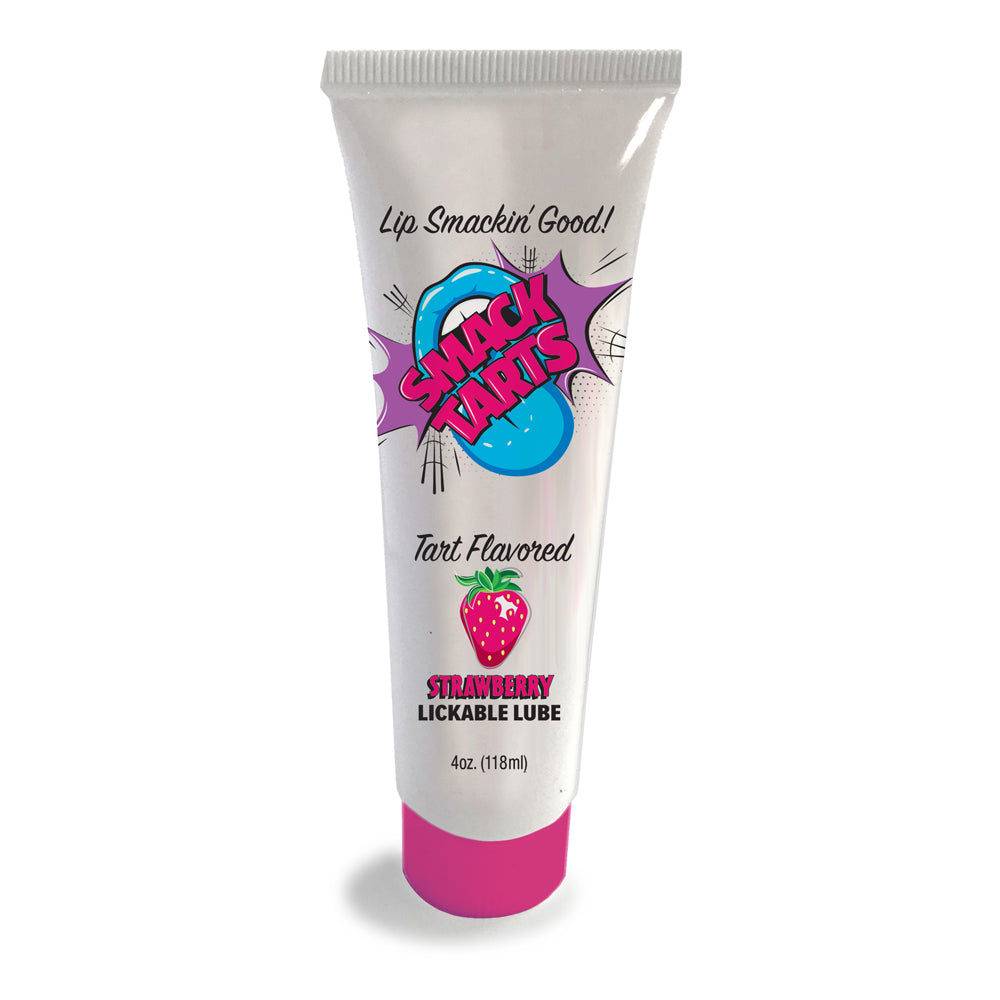Smack Tarts Lickable Sour Strawberry Lube 4 oz. | 685634111911 | Discreet Personal Wellness