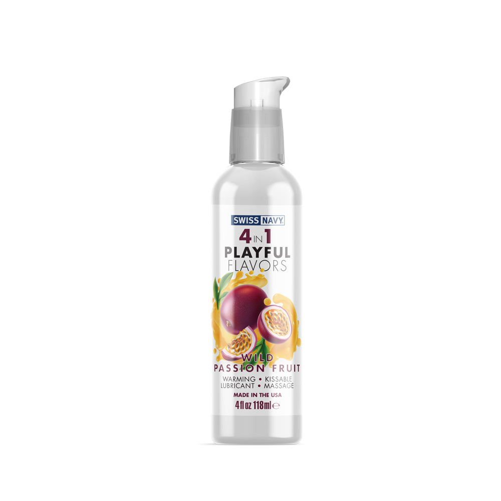 Swiss Navy 4 In 1 Wild Passion Fruit 4 oz. | 699439005573 | Discreet Personal Wellness