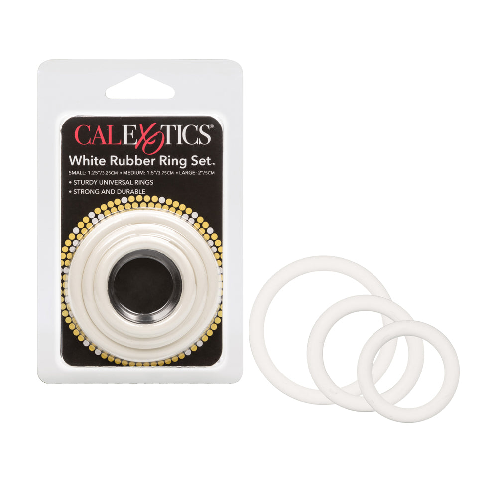 White Rubber Ring 3 Piece Set | 716770004505 | Discreet Personal Wellness