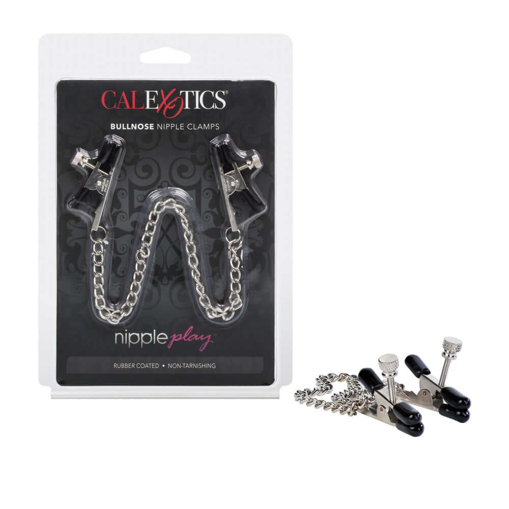 Nipple Play Bull Nose Nipple Clamps Silver | 716770013088 | Discreet Personal Wellness