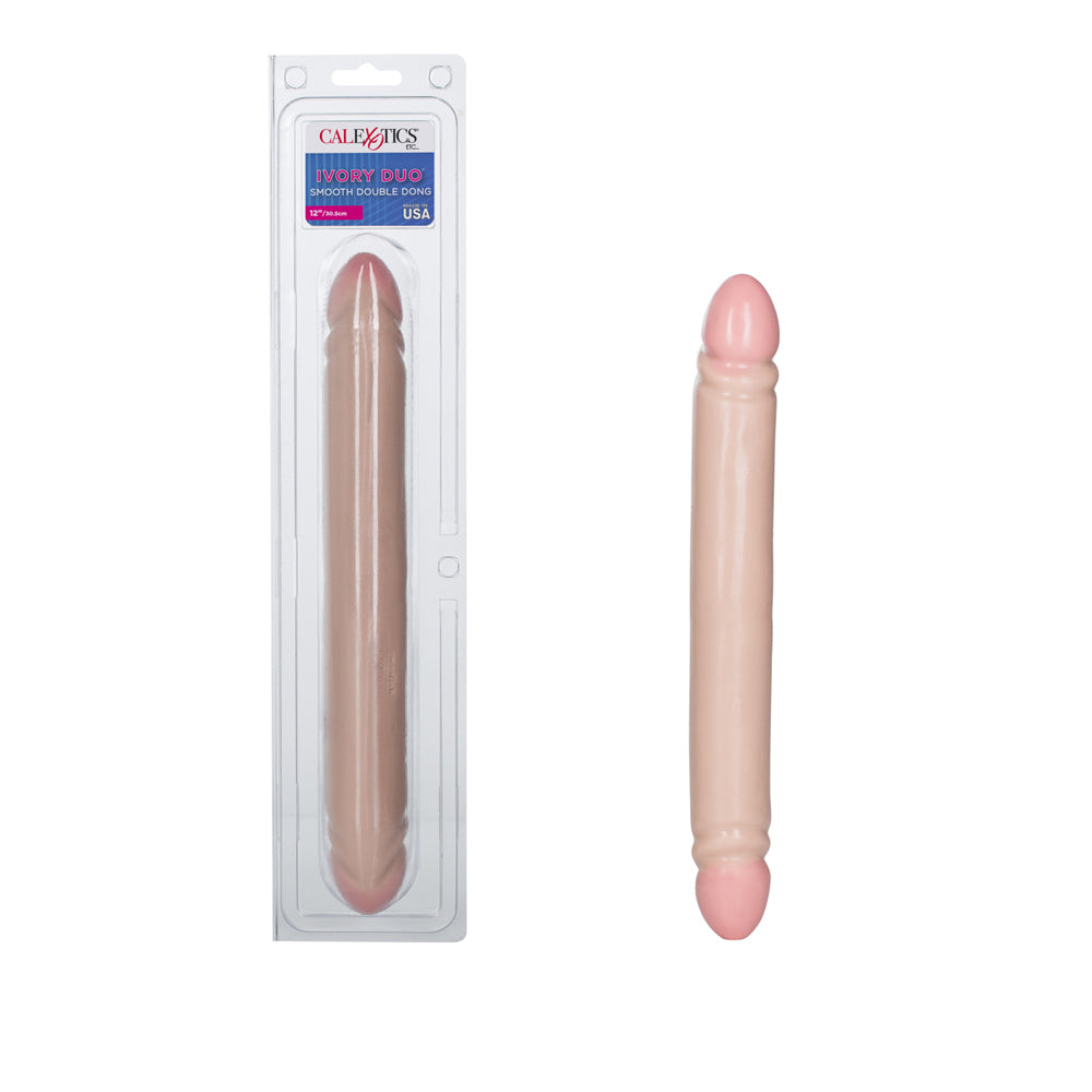 Smooth Double Penis Ivory | 716770017277 | Discreet Personal Wellness