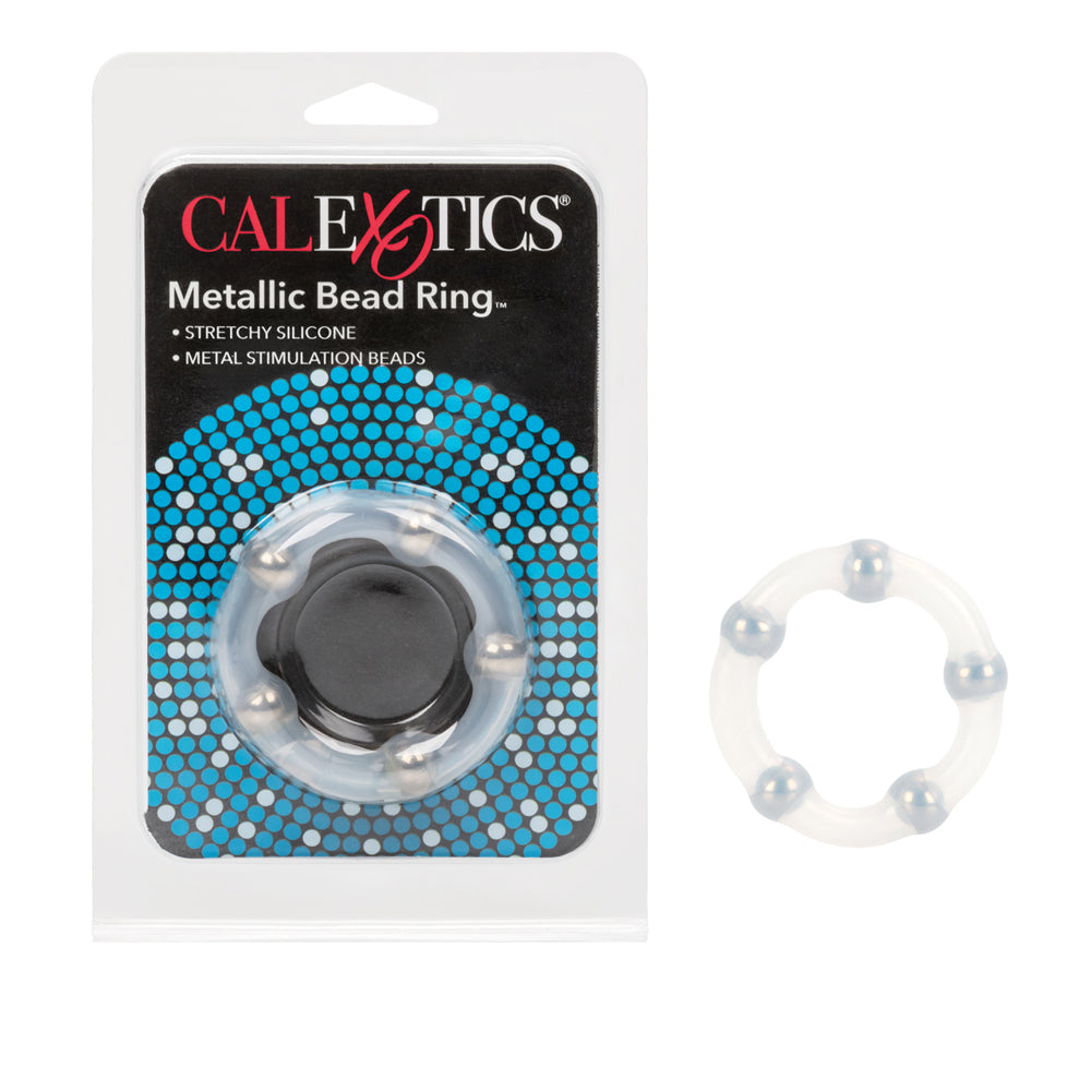 Metallic Bead Ring Clear | 716770026866 | Discreet Personal Wellness