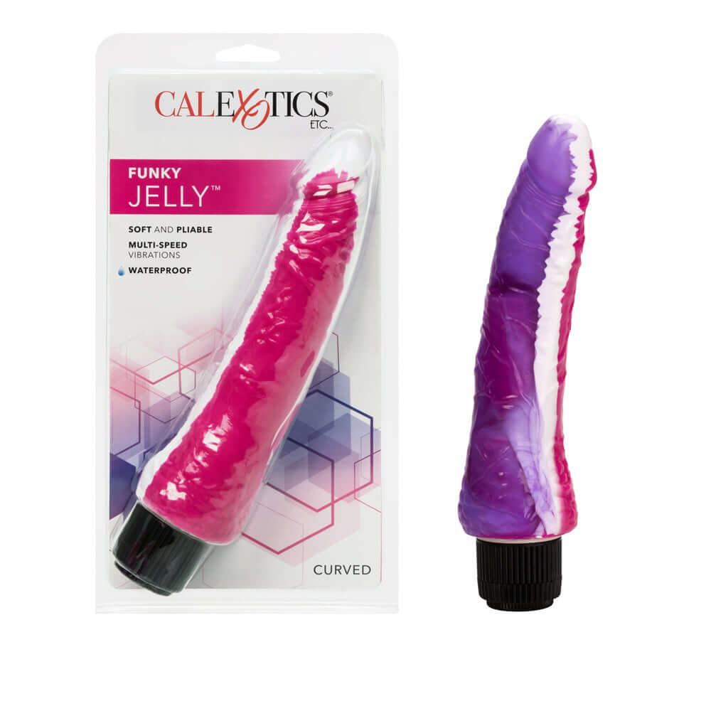 Funky Jelly Curved Multi-Colored | 716770030603 | Discreet Personal Wellness