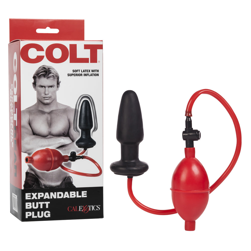 Colt Expandable Butt Plug Black | 716770030719 | Discreet Personal Wellness
