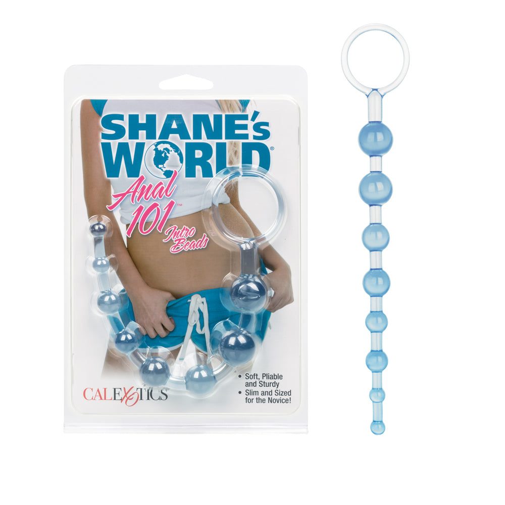 Shane's World Anal 101 Intro Beads Blue | 716770030740 | Discreet Personal Wellness