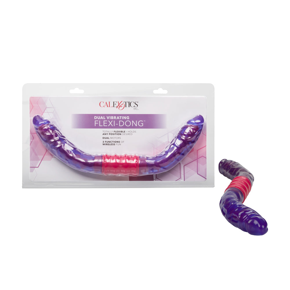 Dual Vibrating Flexi-Penis Purple | 716770037756 | Discreet Personal Wellness
