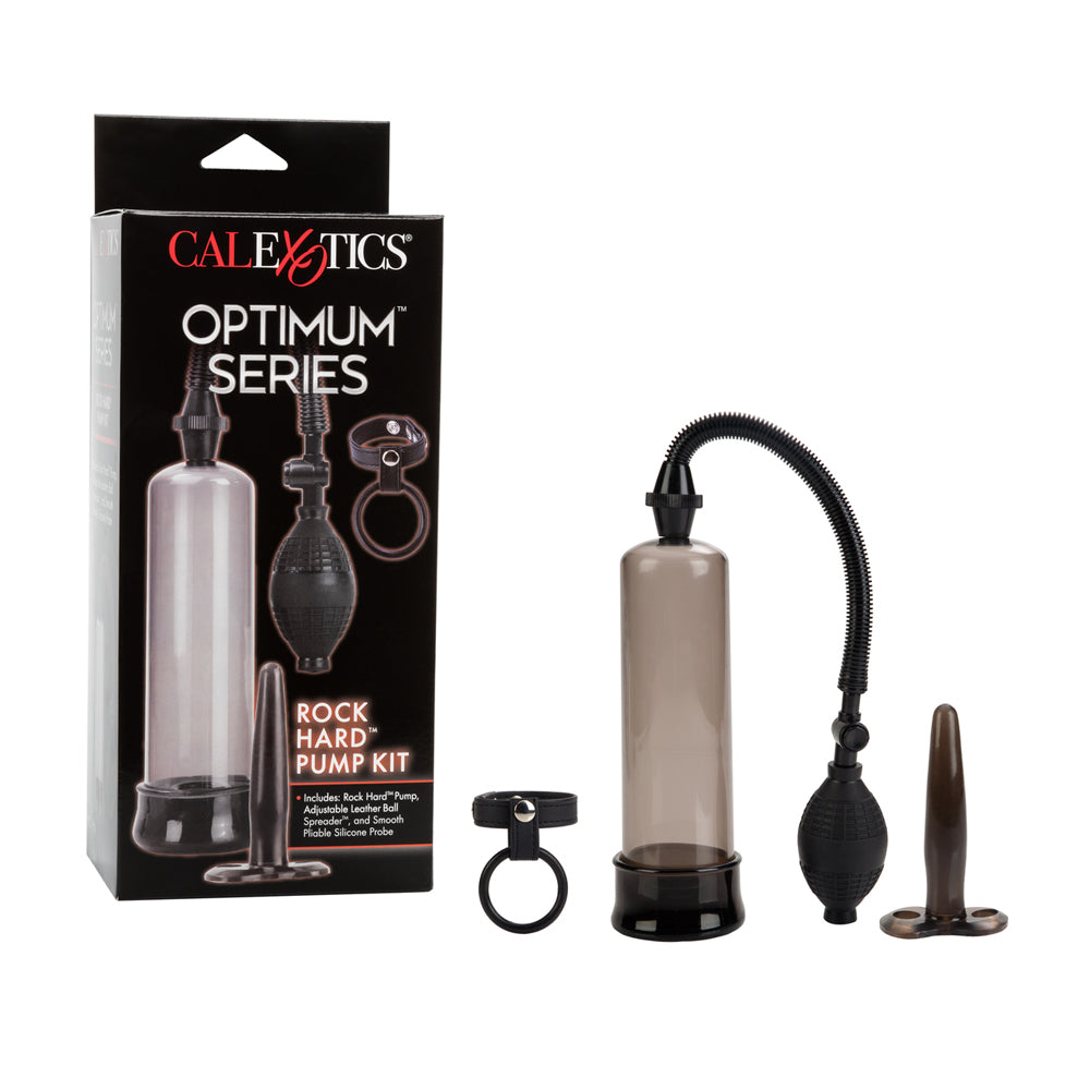 Optimum Series Rock Hard Pump Kit Smoke | 716770058652 | Discreet Personal Wellness